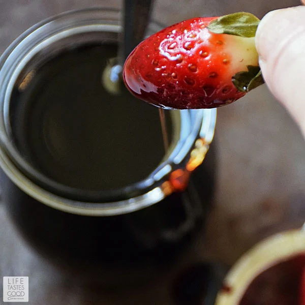 Strawberries with Balsamic Glaze