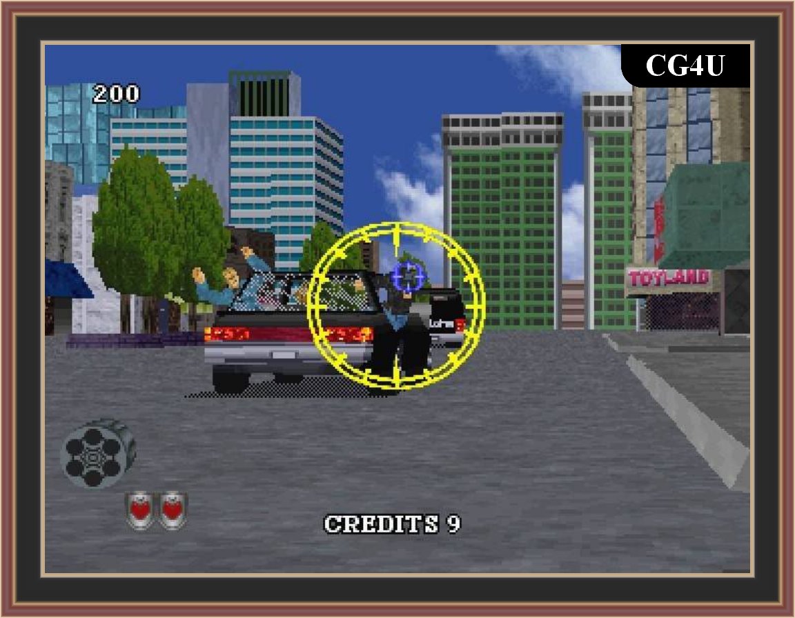 Virtua Cop 2 Game Screenshot