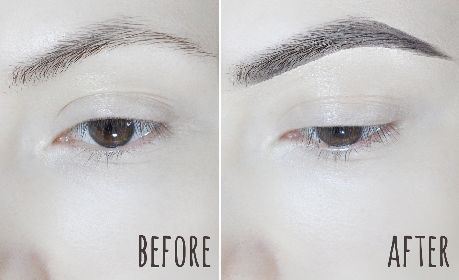step-by-step makeup pictorial showing how to do a perfect, instagram-looking eyebrows