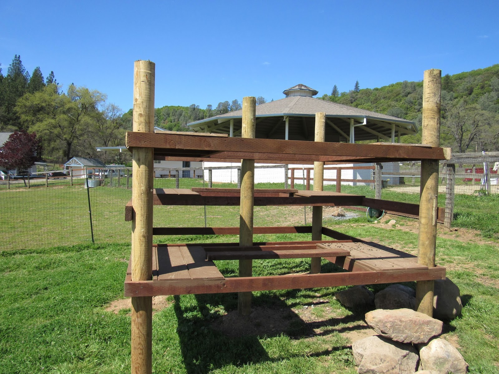 News from Oak Creek Ranch Climbing Toy for the Goats