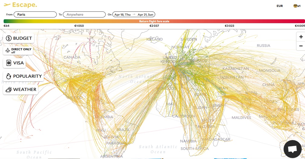 Cartographie numérique Visualiser les flux aériens et les aéroports avec Openflights