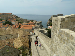 A 2 Kms walk along the "FORTIFIED WALLS OF DUBROVNIK OLD TOWN".