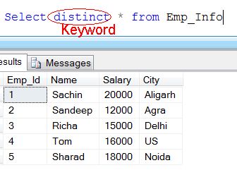 Sql select distinct from multiple columns