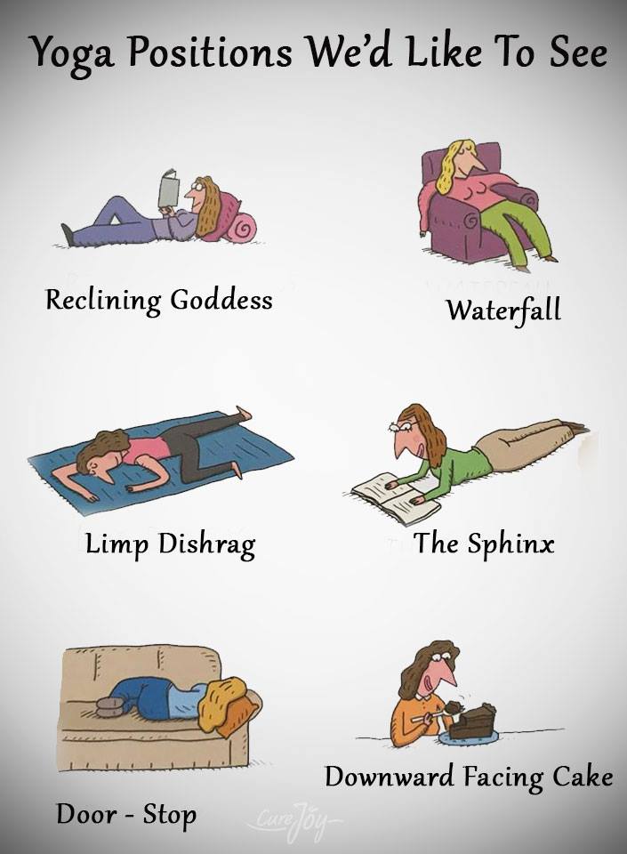 Mystery Fanfare: Cartoon of the Day: Yoga Positions We'd ...