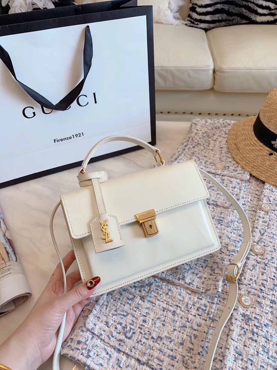 ysl high school satchel bag