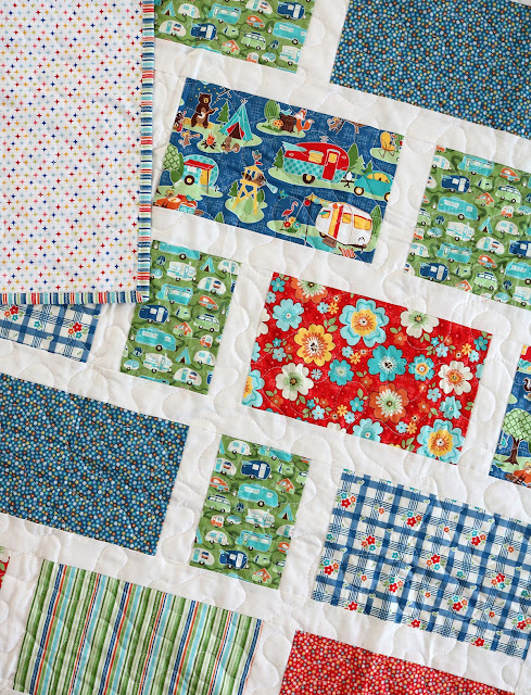 Zoo Dwellers - a fun & free quilt pattern from Andy of A Bright Corner.  This crib size fat quarter quilt would be quick to make!