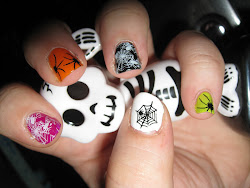 nail halloween designs spider