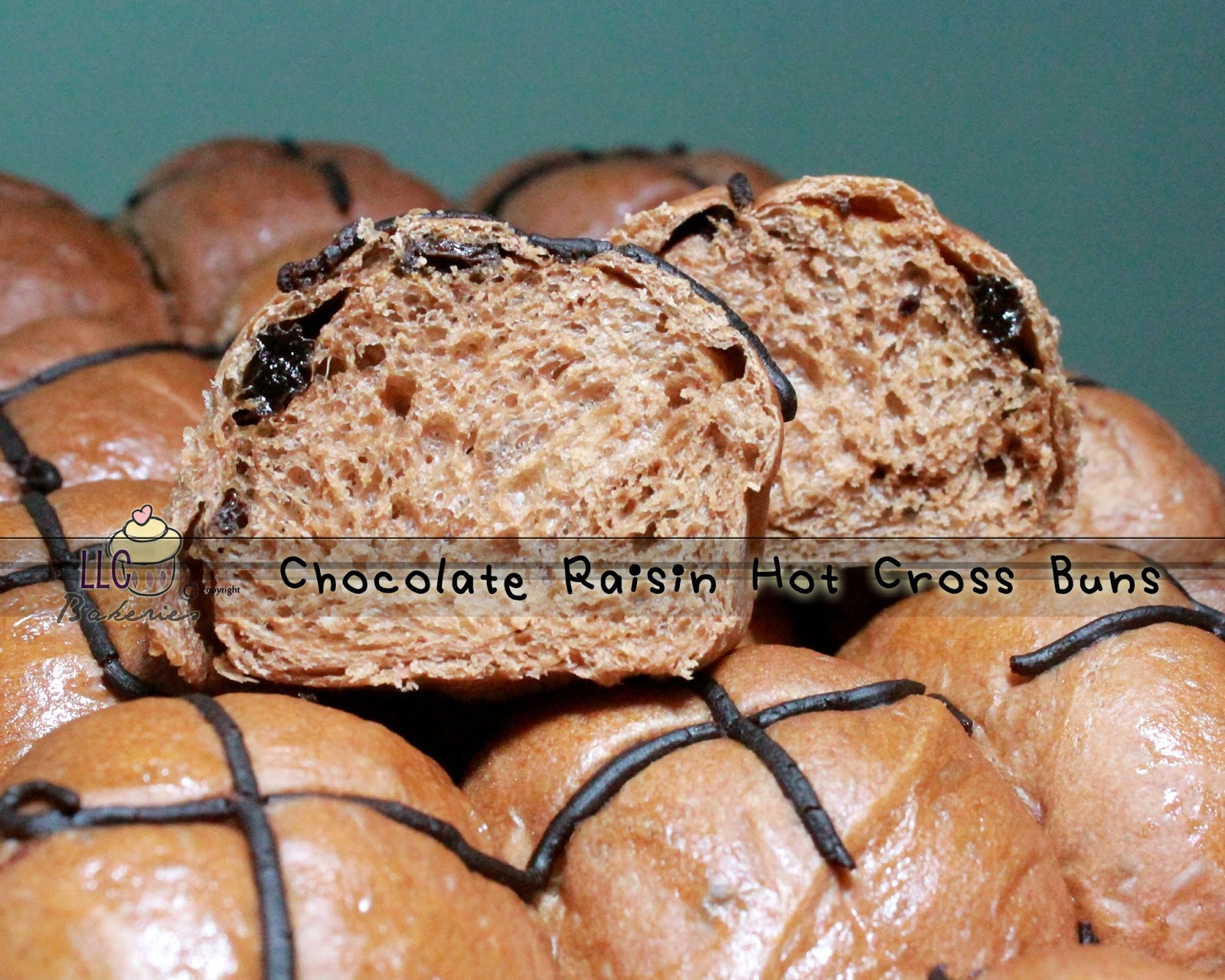 LLC Bakeries Chocolate Raisin Hot Cross Buns
