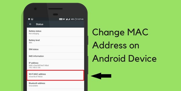 Cara ganti mac address android