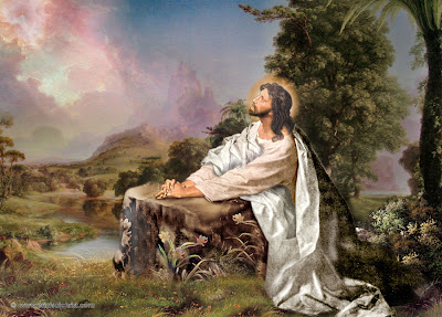 Jesus In Praying Painting Picture