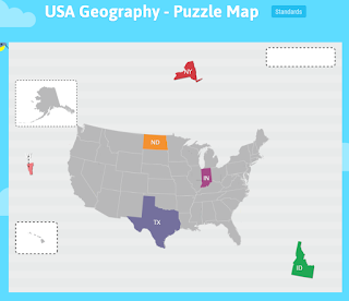 Usa Geography Puzzle Abcya