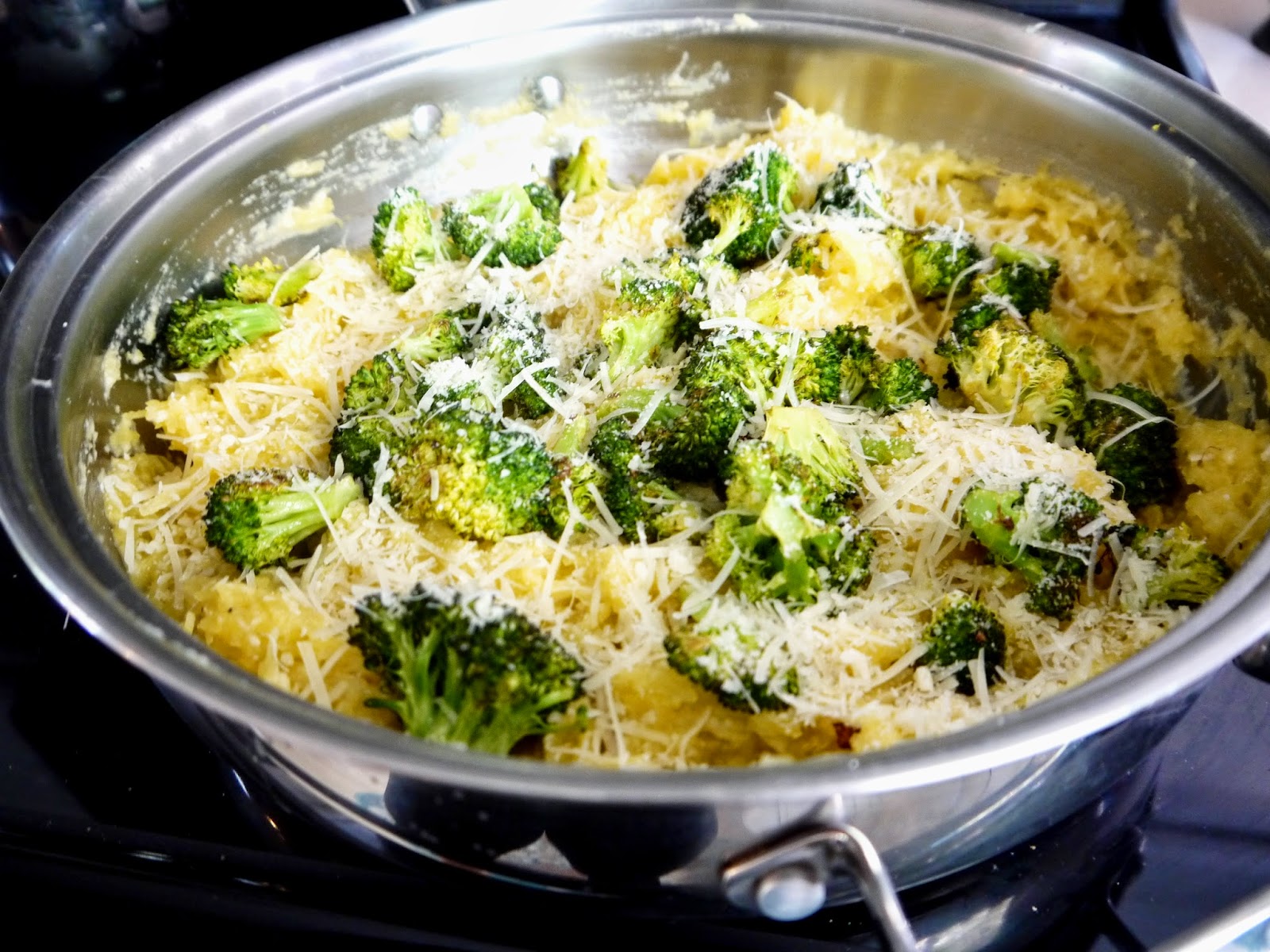 Eighty Twenty 80 Parmesan and Creamy Cauliflower Spaghetti Squash