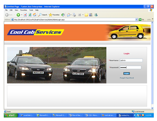 Cab Service Management System (Car Pooling System) - ASP.NET Project