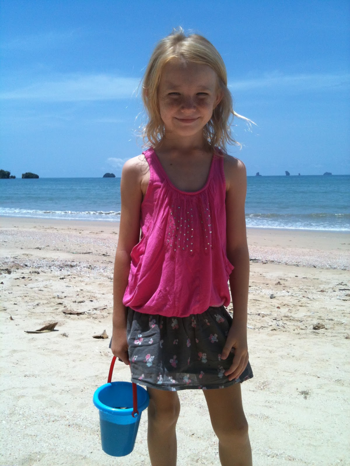 Sara Thaison: Det blev en härlig dag på stranden