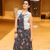Indian TV Anchor Manjusha Dimple Face In Blue Dress