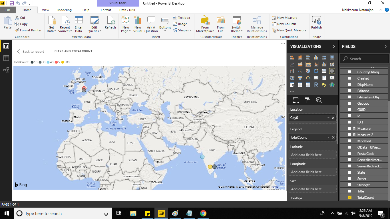 Technology Space with Nakkeeran: Power BI Reports with Map ...