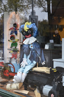 Piet dolls in shop window, Zaandam, The Netherlands