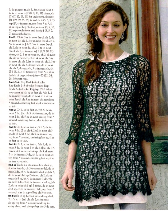 Free English crochet patterns for vintage crochet vest pattern 3