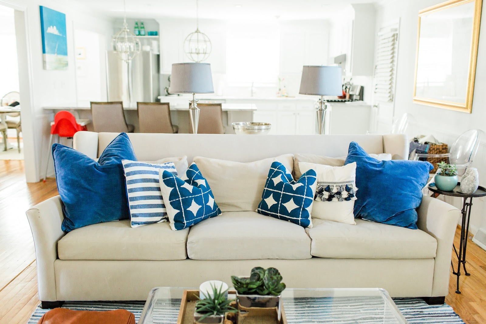 Boho Coastal Living Room Reveal - Olive and Tate