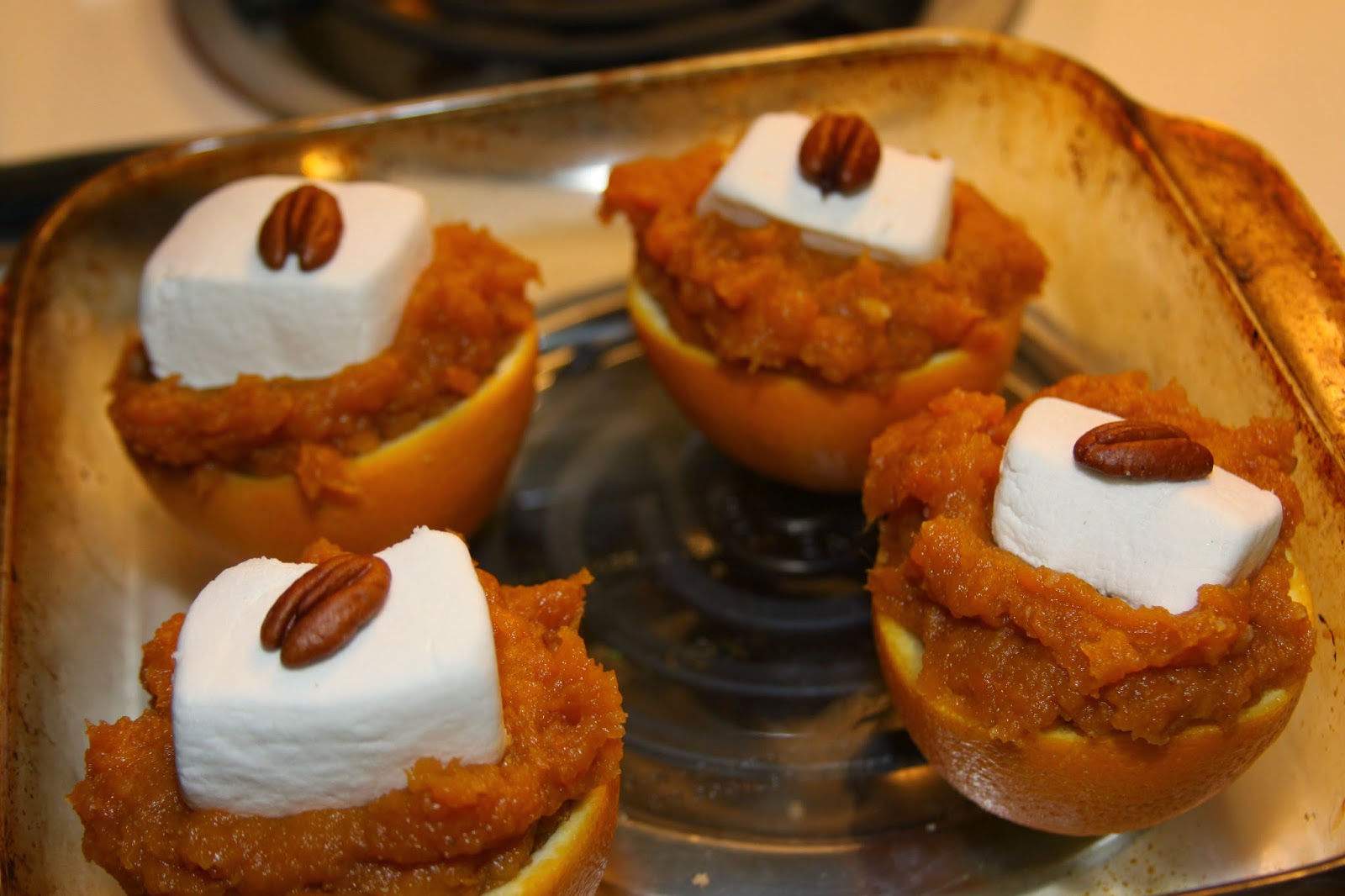 For the Love of Food Holiday Sweet Potato Stuffed Orange Cups