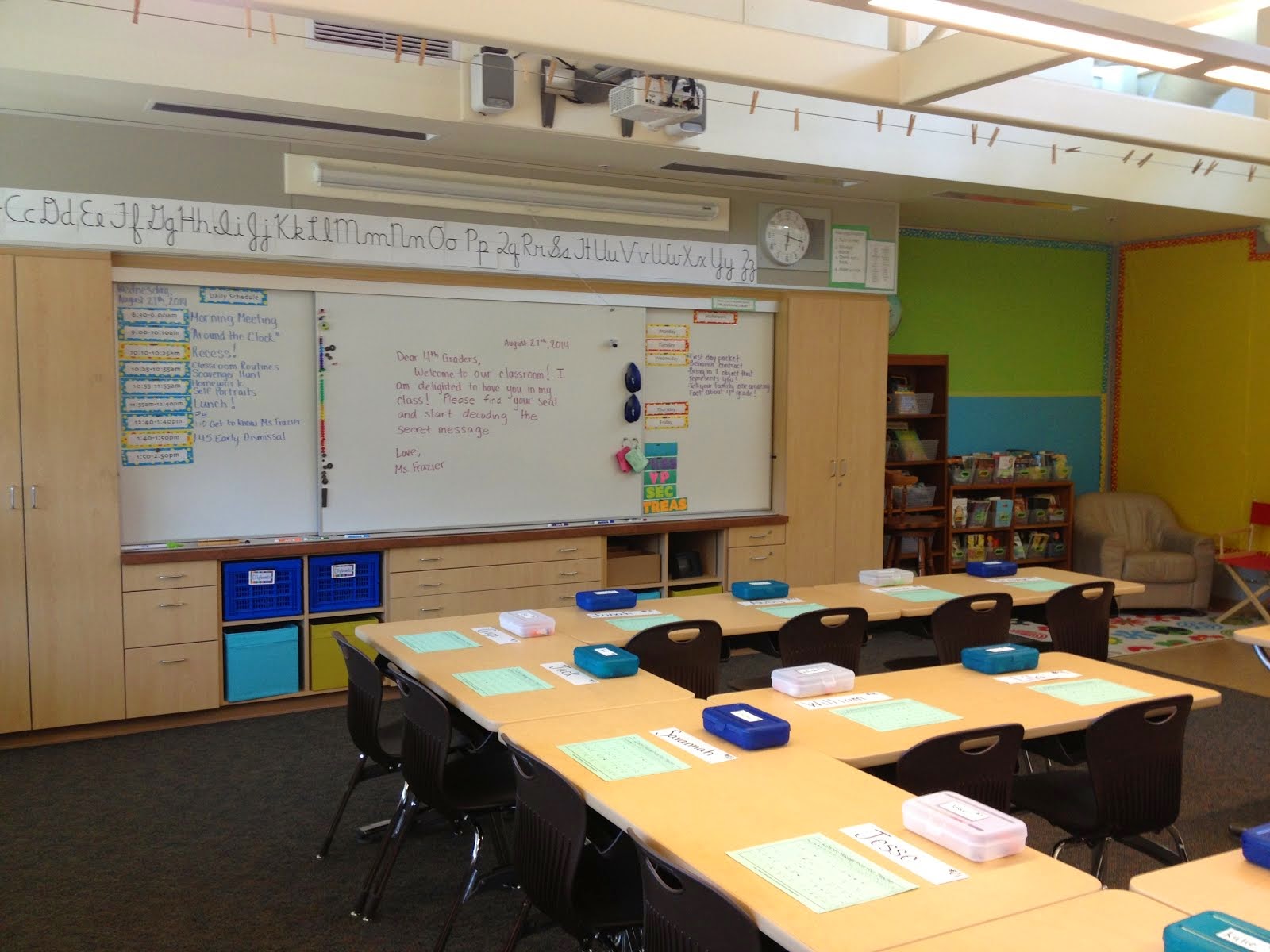 Room 29 is ready for 4th graders!