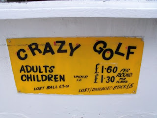 Fella's Crazy Golf course near the pier in Weston-super-Mare