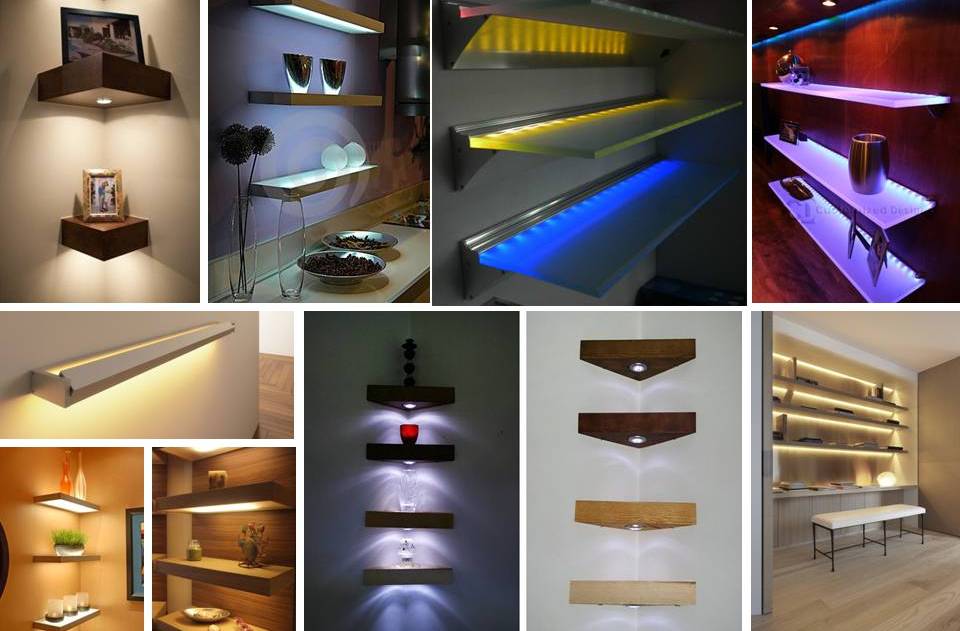 25 Amazing Shelf Lighting Wall Shelves String Lights Ideas 25 Amazing Shelf Lighting Wall Shelves String Lights Ideas