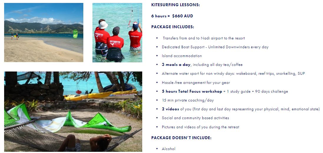 I AM Buddy, The BUDDHA From Mississippi ™ Fiji Kiteboarding Immersion