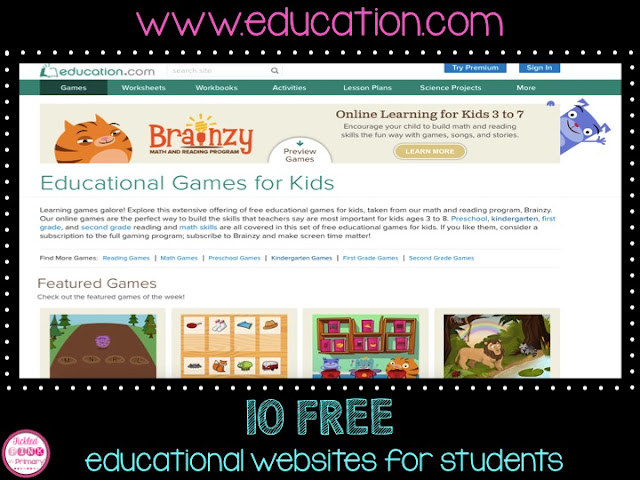 Top 10 Websites for Online Games in the Classroom - A Lesson Plan for  Teachers