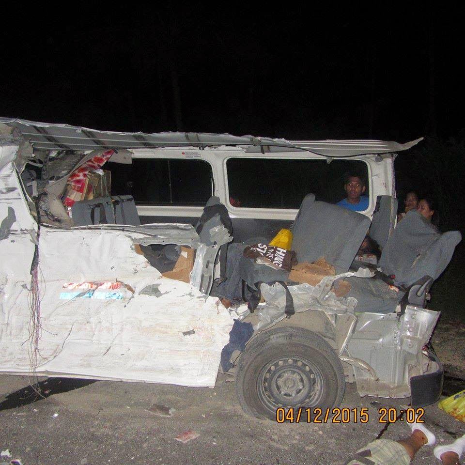 4 Fatalities In A Passenger Van Accident in Eastern Samar