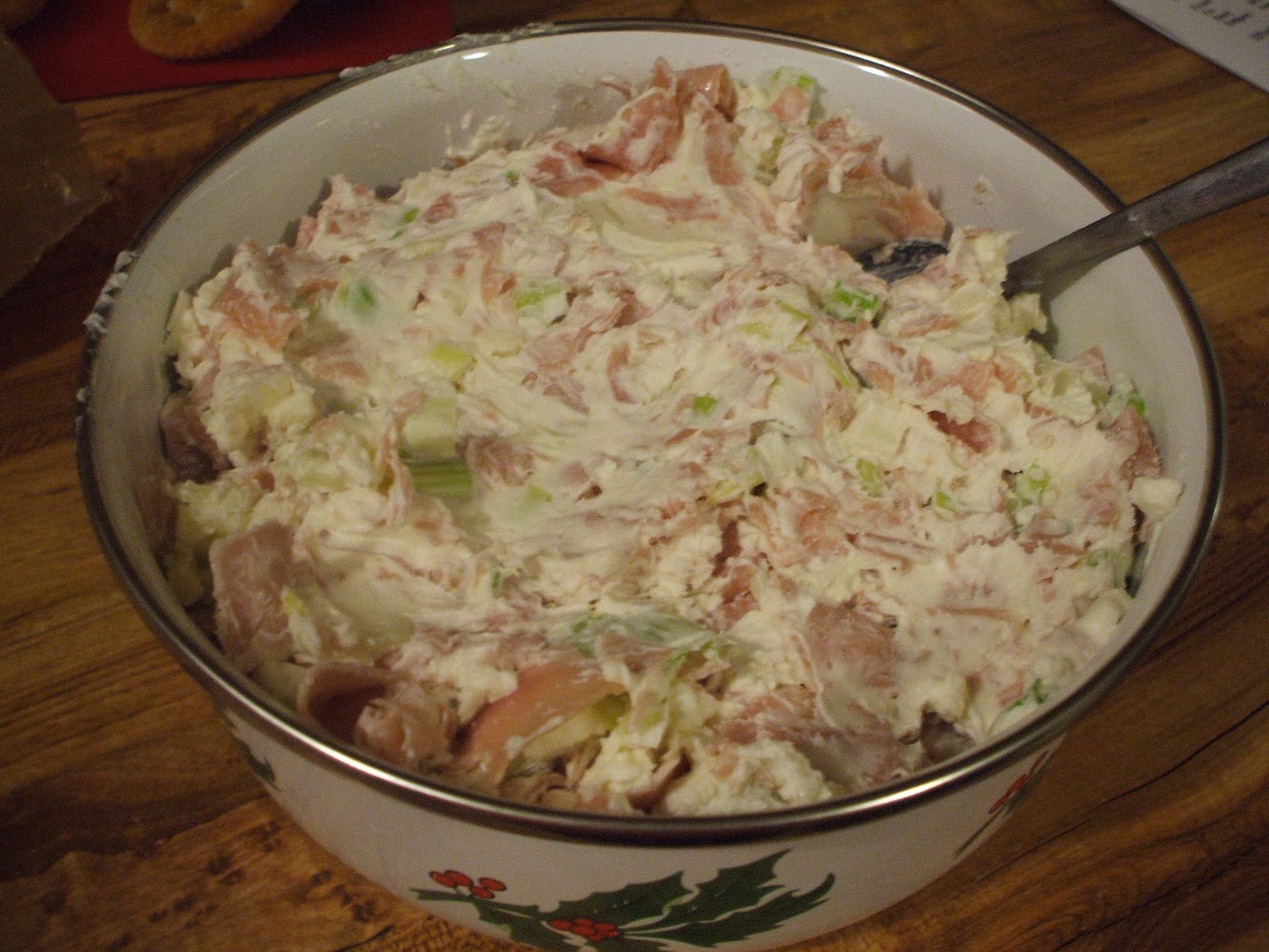 Gray Cardigan Easy Ham Dip