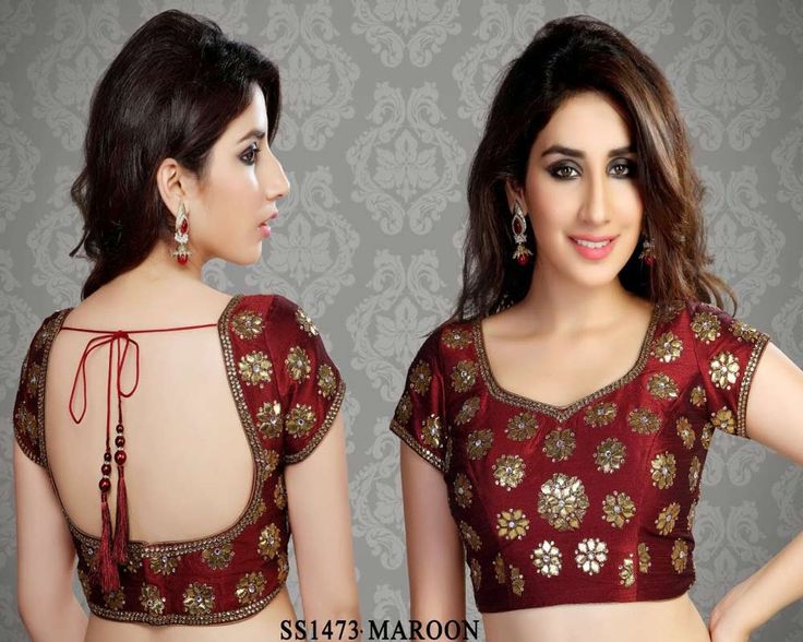 Saree blouse neck designs catalogue from kothari fabric