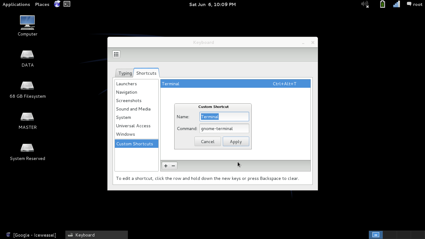 Membuat Shortcut Keyboard Terminal Arief Blog