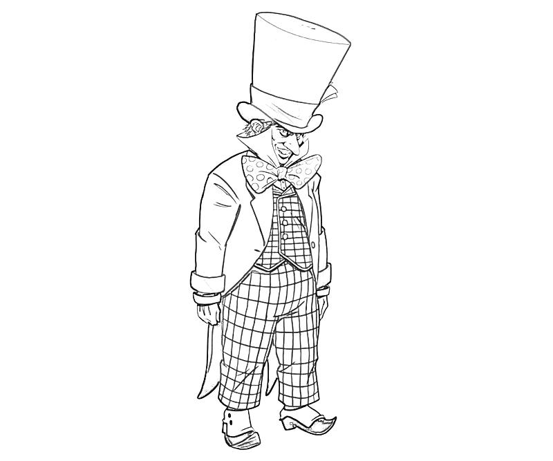 mad hatter coloring pages - photo #29