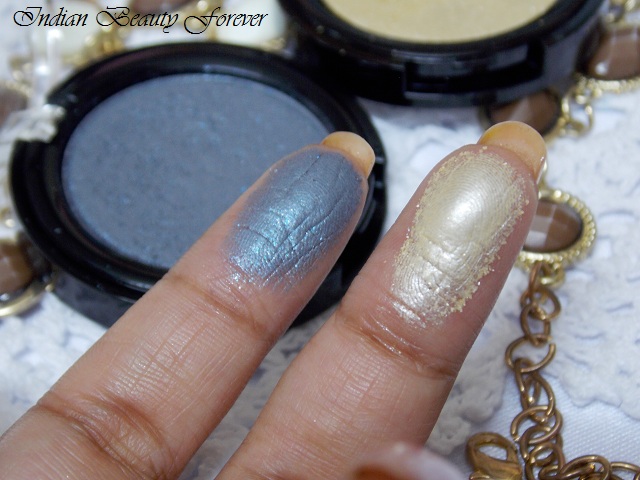Lakme Absolute Color Illusion Eye shadows in Smokey pearl and Gold Pearl