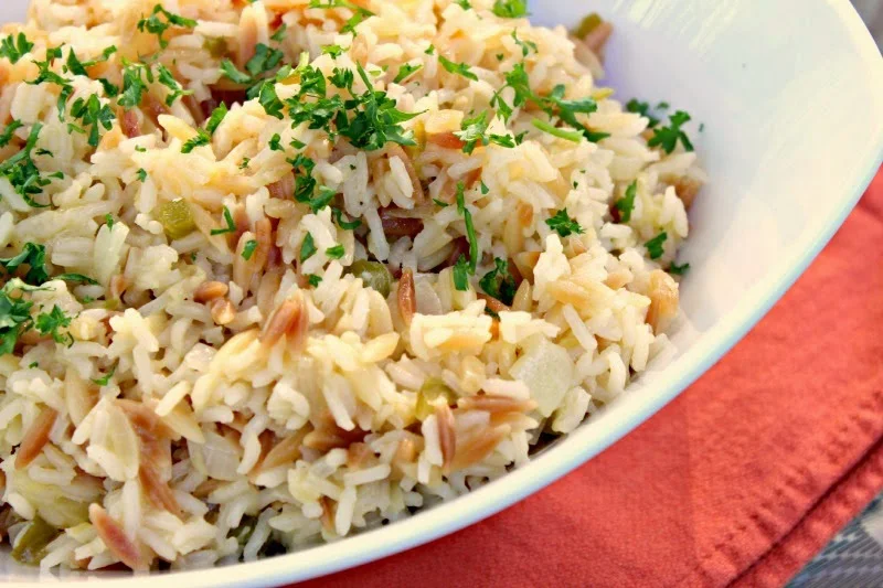 Pineapple Rice Pilaf:  A step above your ordinary rice pilaf and so easy to make!  #rice #side