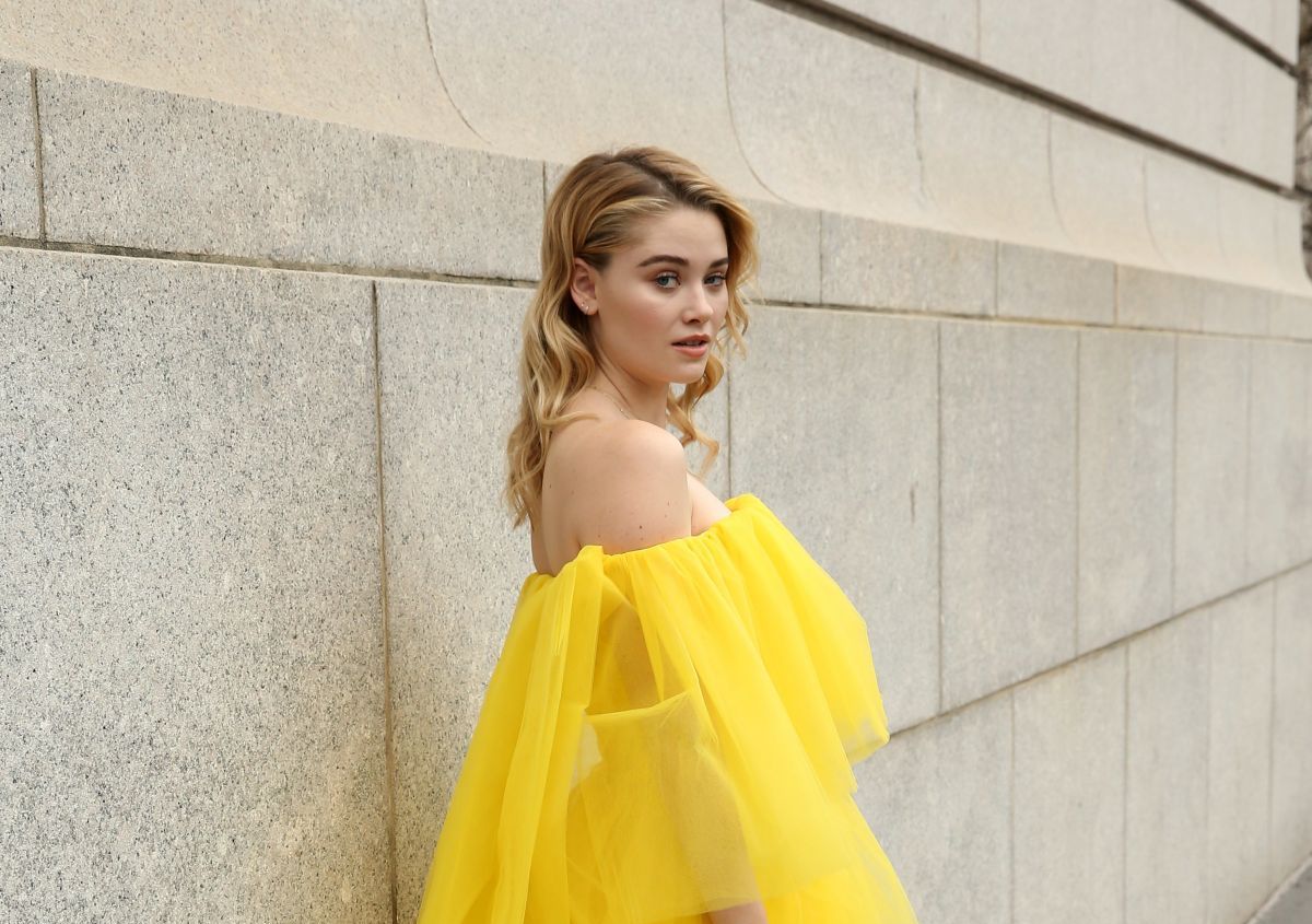 Virginia Gardner At Carolina Herrera Fall Winter 2019 fashion Show