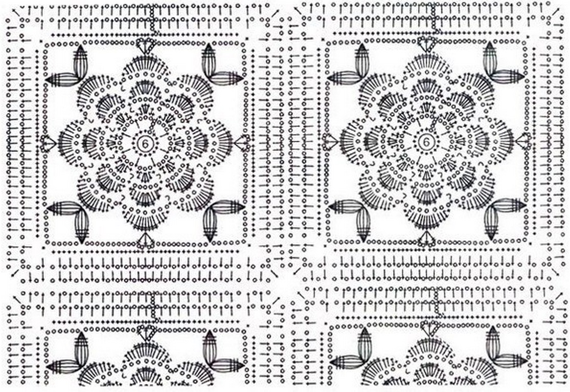 ergahandmade Crochet Blanket + Diagrams