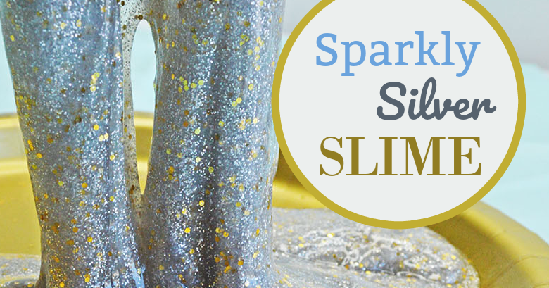 Sparkly Glitter Slime Recipe - Little Bins for Little Hands