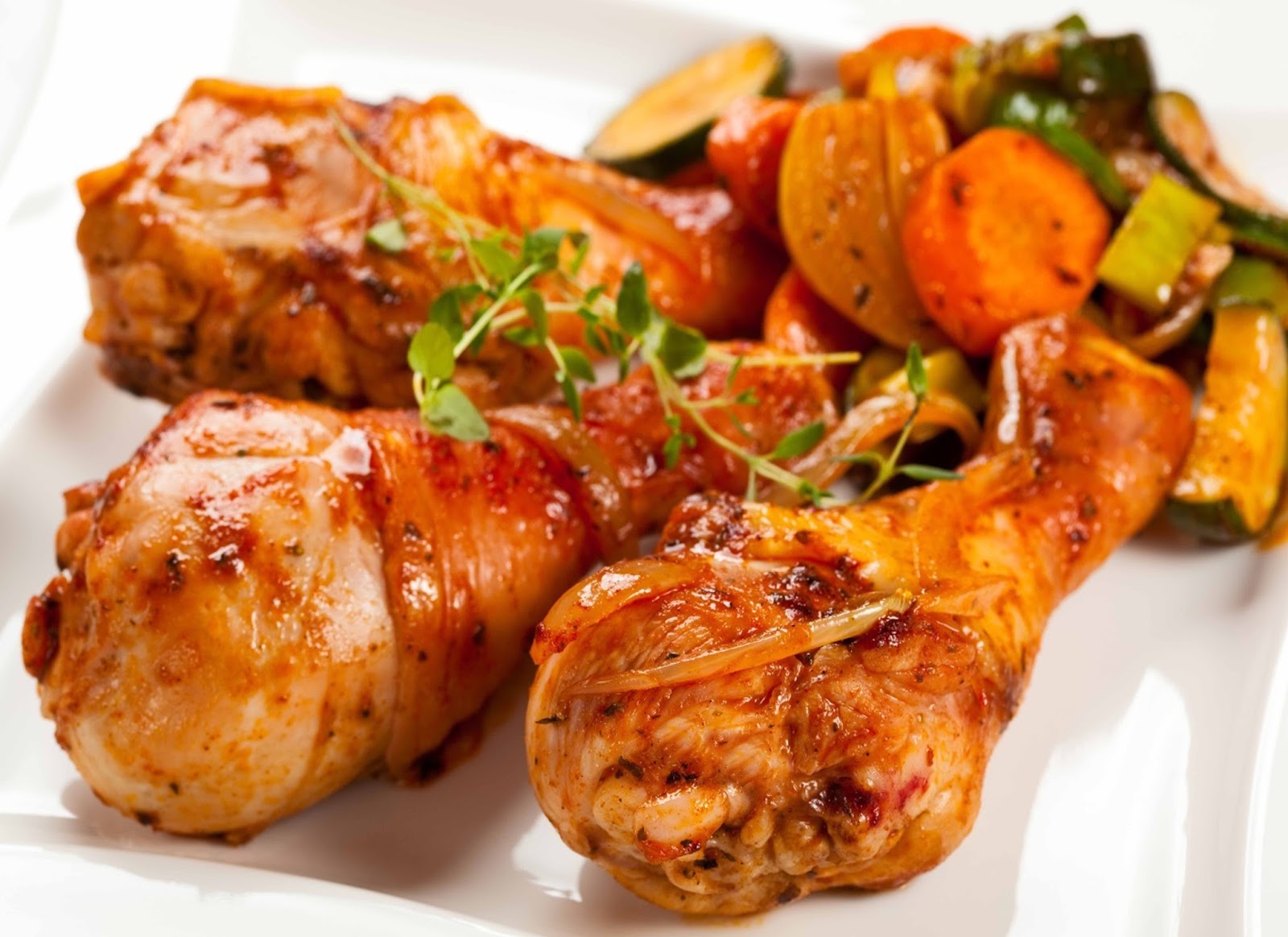 أرجل دجاج بالخضروات