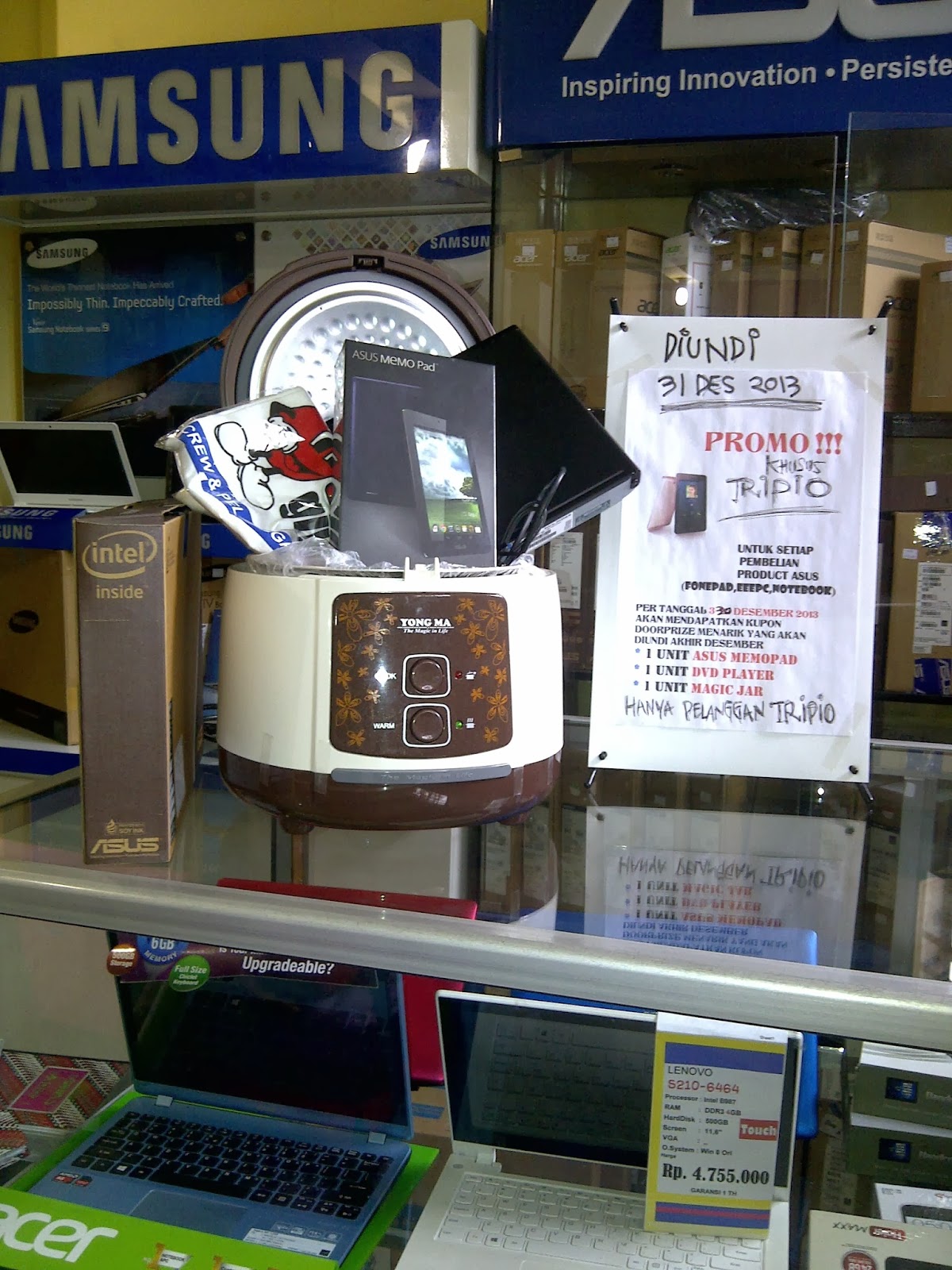 tripio computer PEMENANG HADIAH TAHUN BARU DARI ASUS DAN