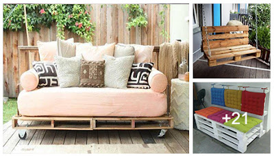 Sillones, asientos, sillas y reposeras hechas con pallets de madera reciclados