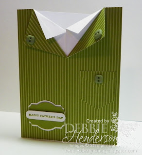 Debbie's Designs: Father's Day Shirt Card!