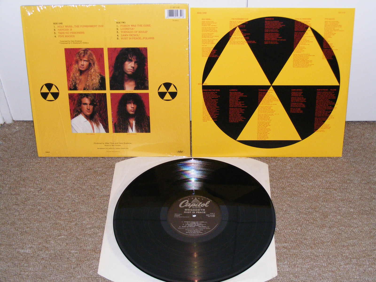 Vinilos / Vinyl MEGADETH Rust In Peace.