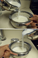 mix curd starter well with lukewarm milk
