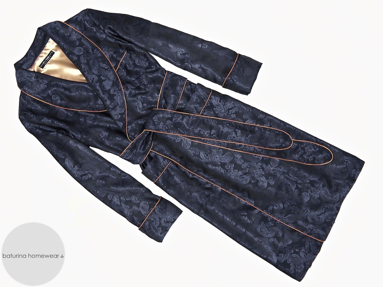 ASOS Co-ord Satin Dressing Gown With Tarot Print in Blue for Men | Lyst UK