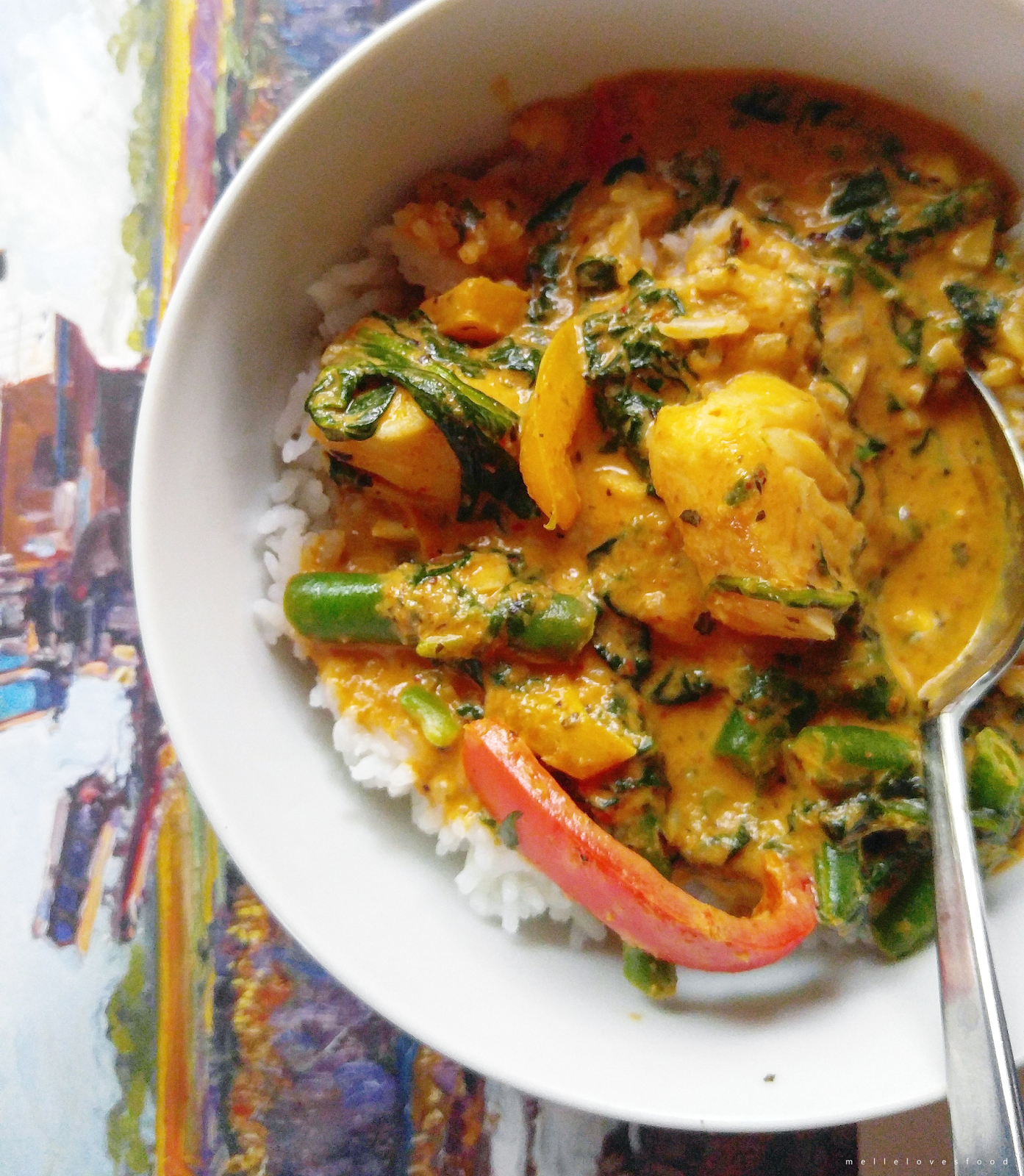 Panang Curry with Halibut!
