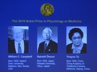 2015 Nobel Winners in Physiology/Medicine