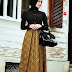 Baju Muslim Kombinasi Brokat Dan Batik