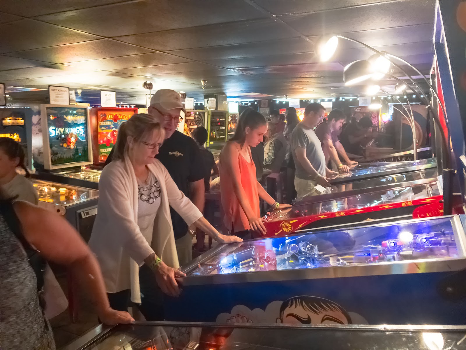 Bubba's Garage Playing Games at the Asheville Pinball Museum